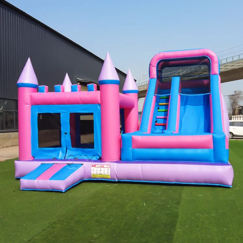 Kids Outdoor House - Commercial Bounce House Colorful Luxury Commercial