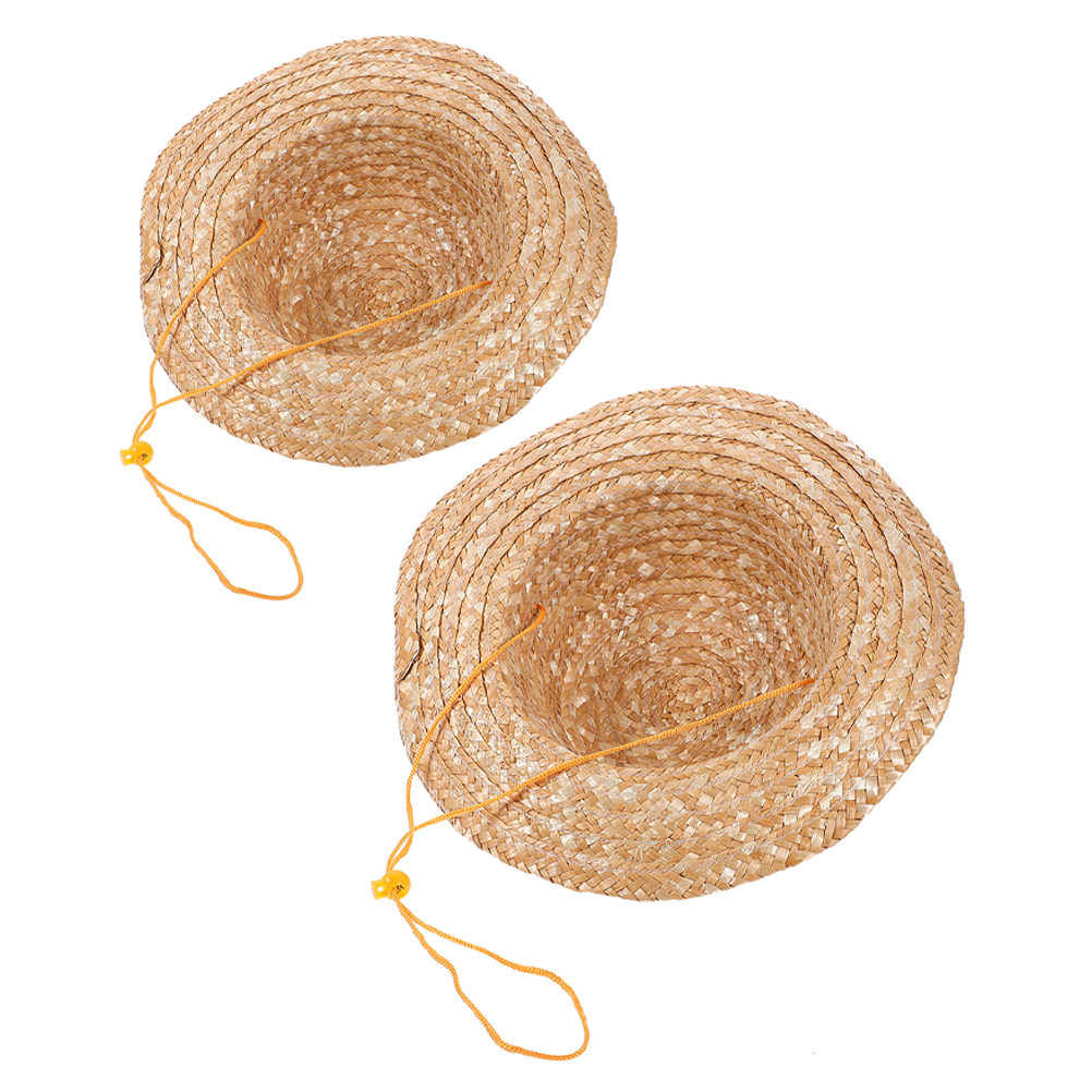 Kids Outdoor Garden - 2Pcs Kids Sun Hat Natural Straw