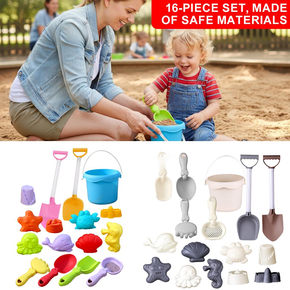 Kids Outdoor Exercise Equipment - Mini Beach Toy Set Shovels Buckets
