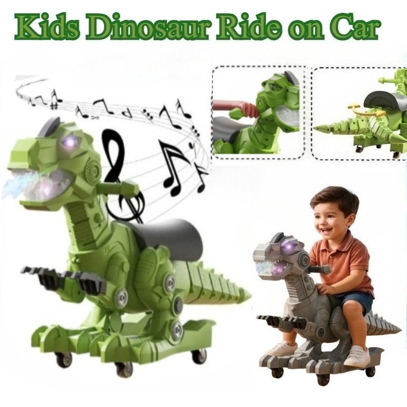 Kids Outdoor Car - Dinosaur Ride on Toys Toddler Ride