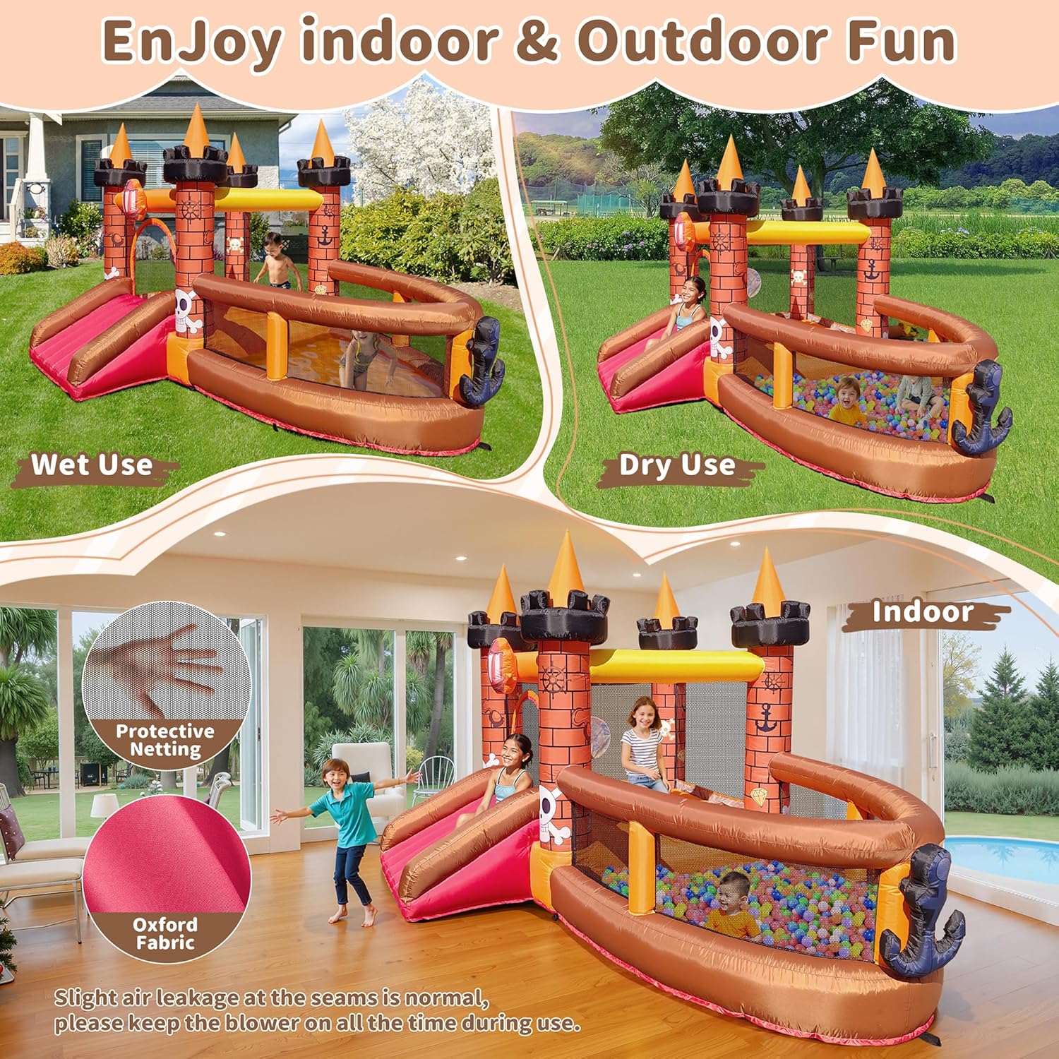 Inflatable Bounce House for Ki - огляд і ціна Kids Outdoor House