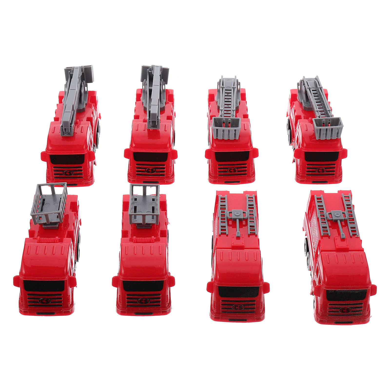 8Pcs Pull-Back Fire Truck Vehi - огляд і ціна Kids Outdoor Car