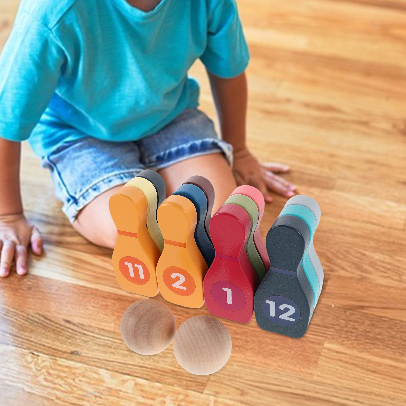 1Set Colorful Bowling Set for  - огляд і ціна Kids Outdoor Ball