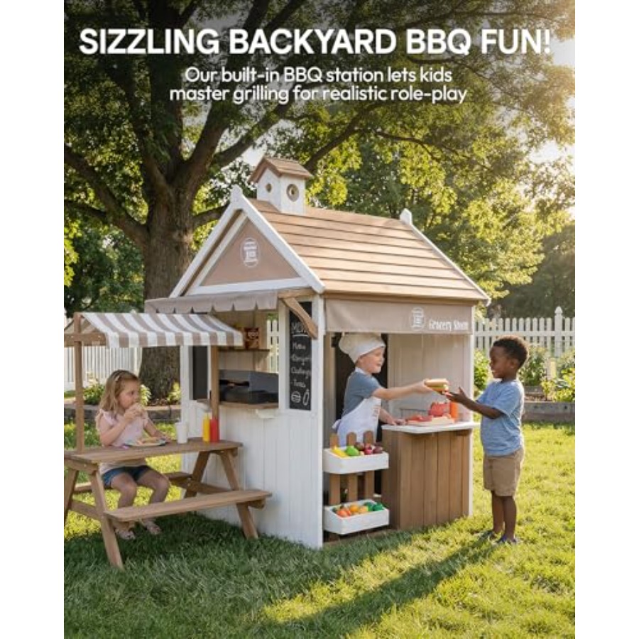 Outdoor kids playhouse for age - огляд і ціна Kids Outdoor Bbq