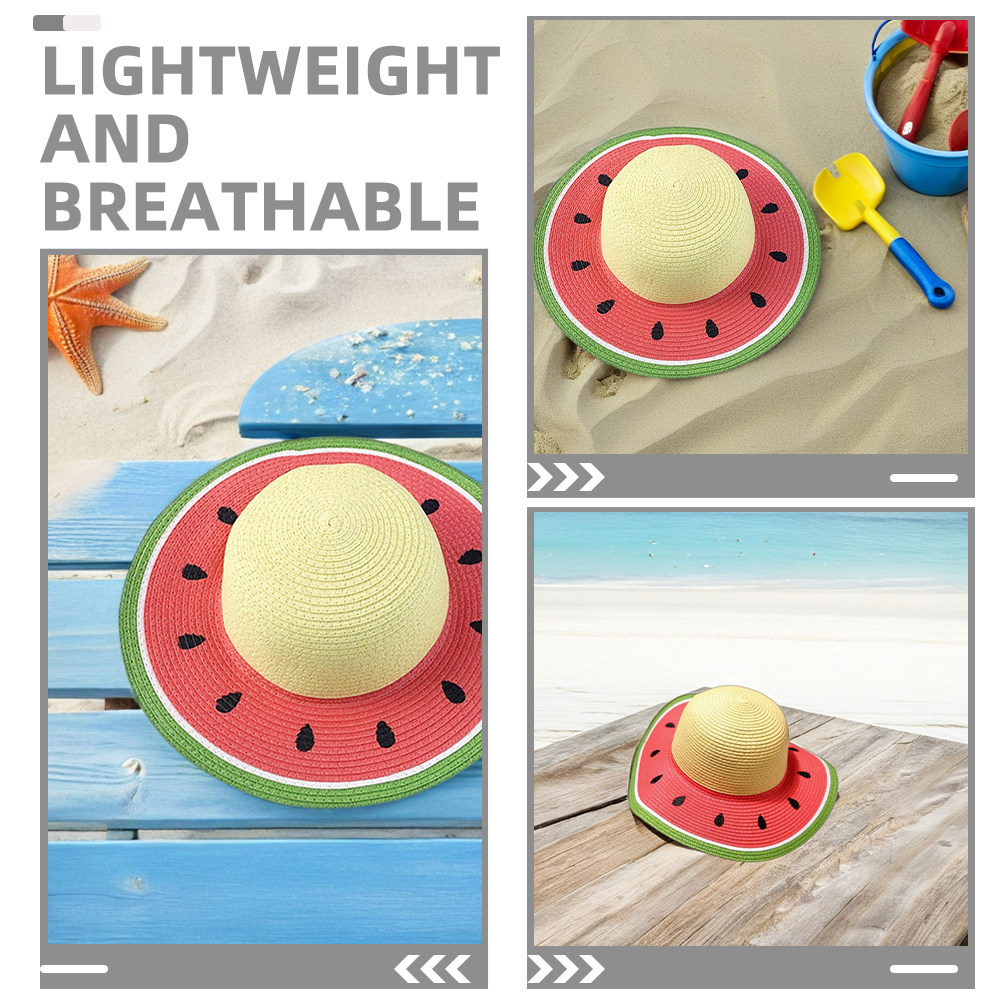 Girls Watermelon Straw Hat Sum - огляд і ціна Kids Outdoor Garden