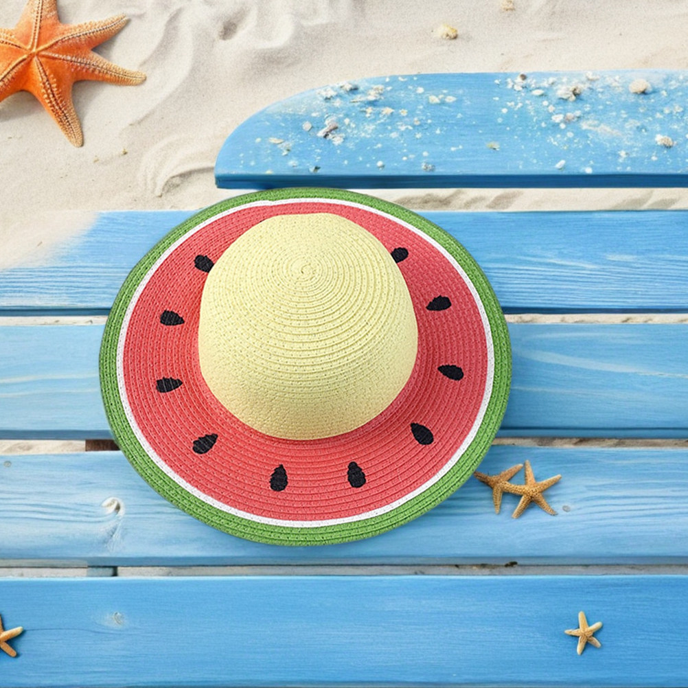 Girls Watermelon Straw Hat Sum - огляд і ціна Kids Outdoor Garden