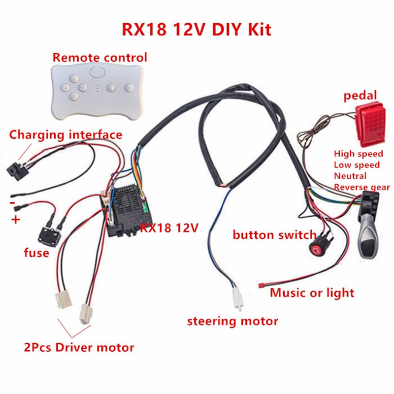 Child electric car DIY modifie - огляд і ціна Kids Outdoor Car