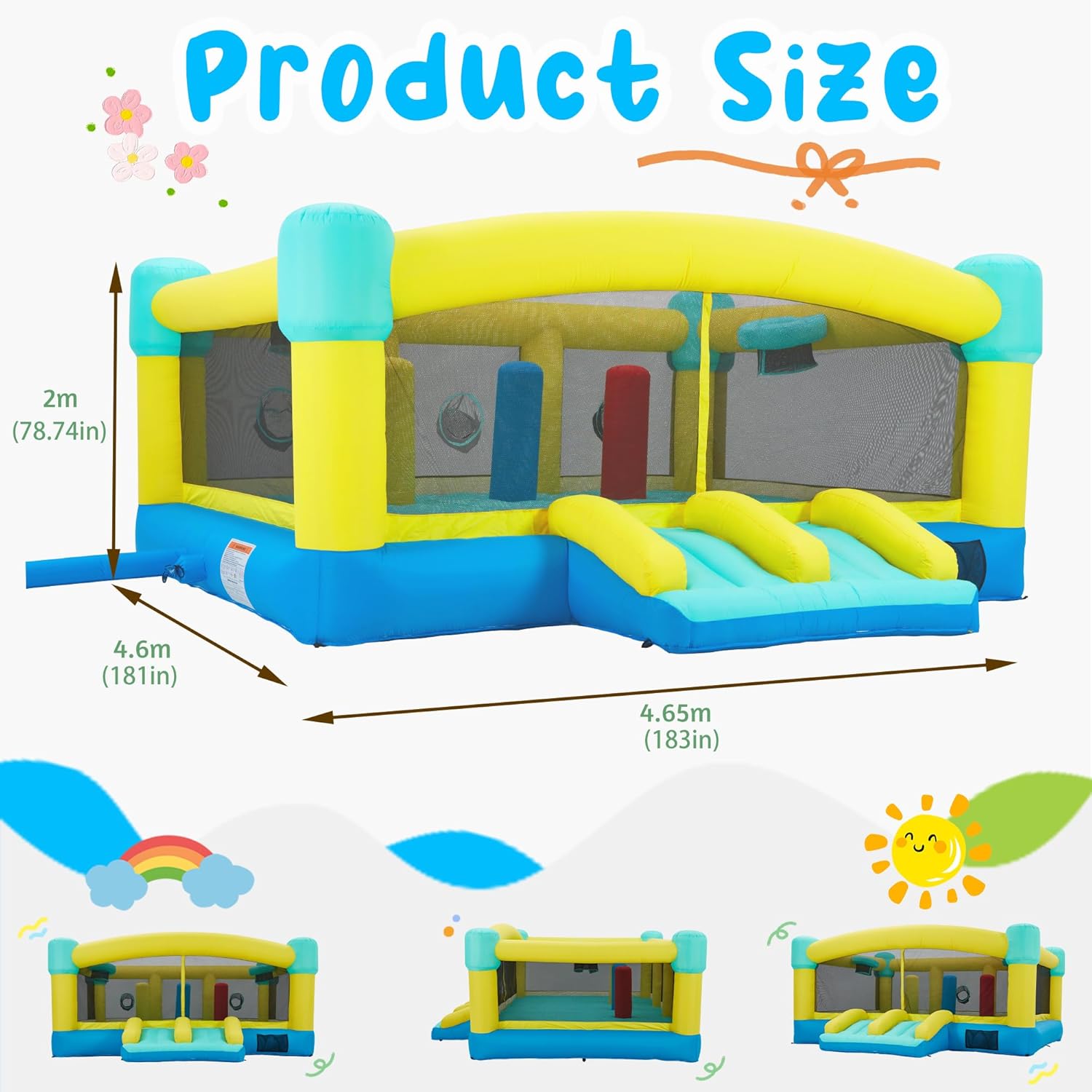 Big Bounce House,15 x 14.8 FT  - огляд і ціна Kids Outdoor House