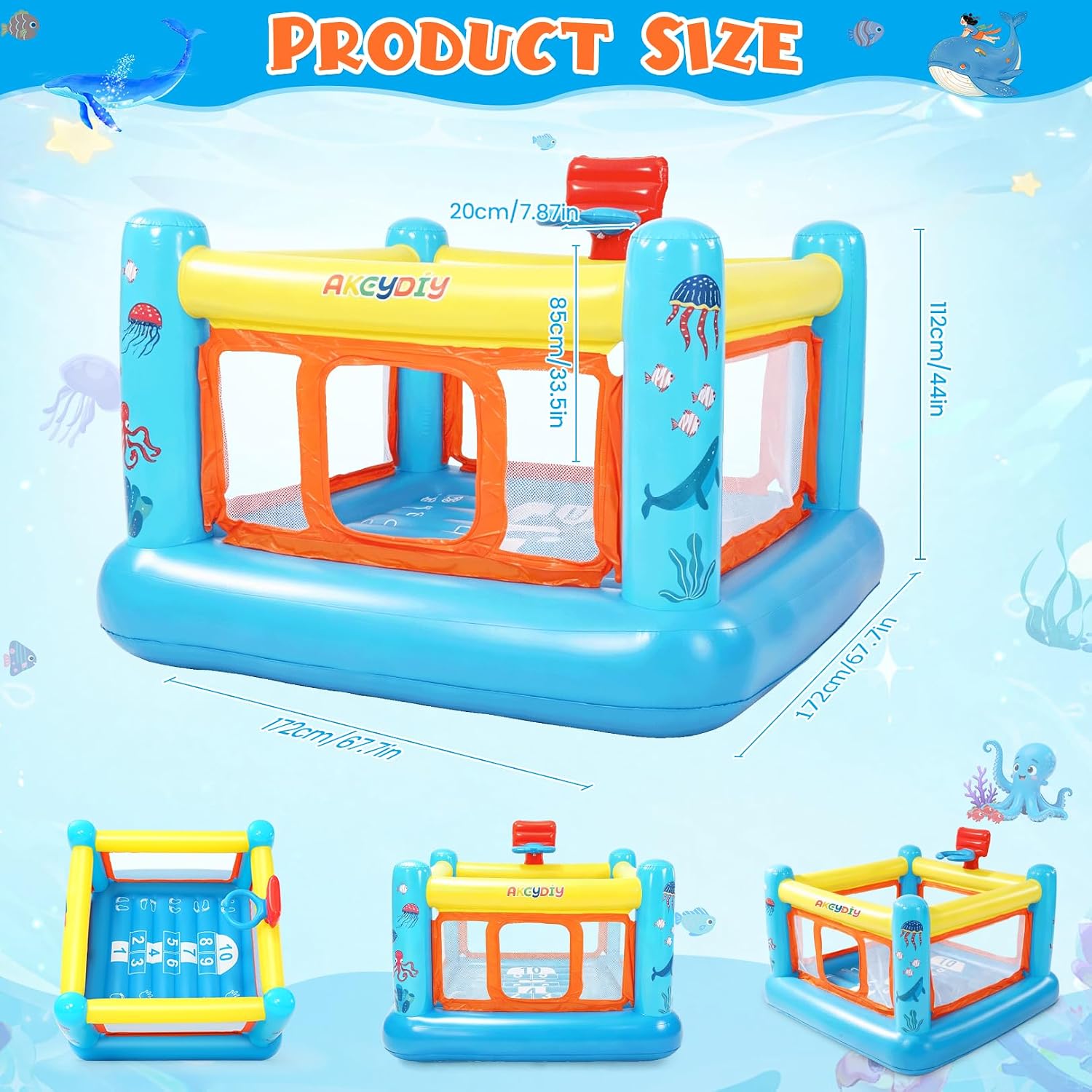 Bounce House, PVC Inflatable B - огляд і ціна Kids Outdoor House
