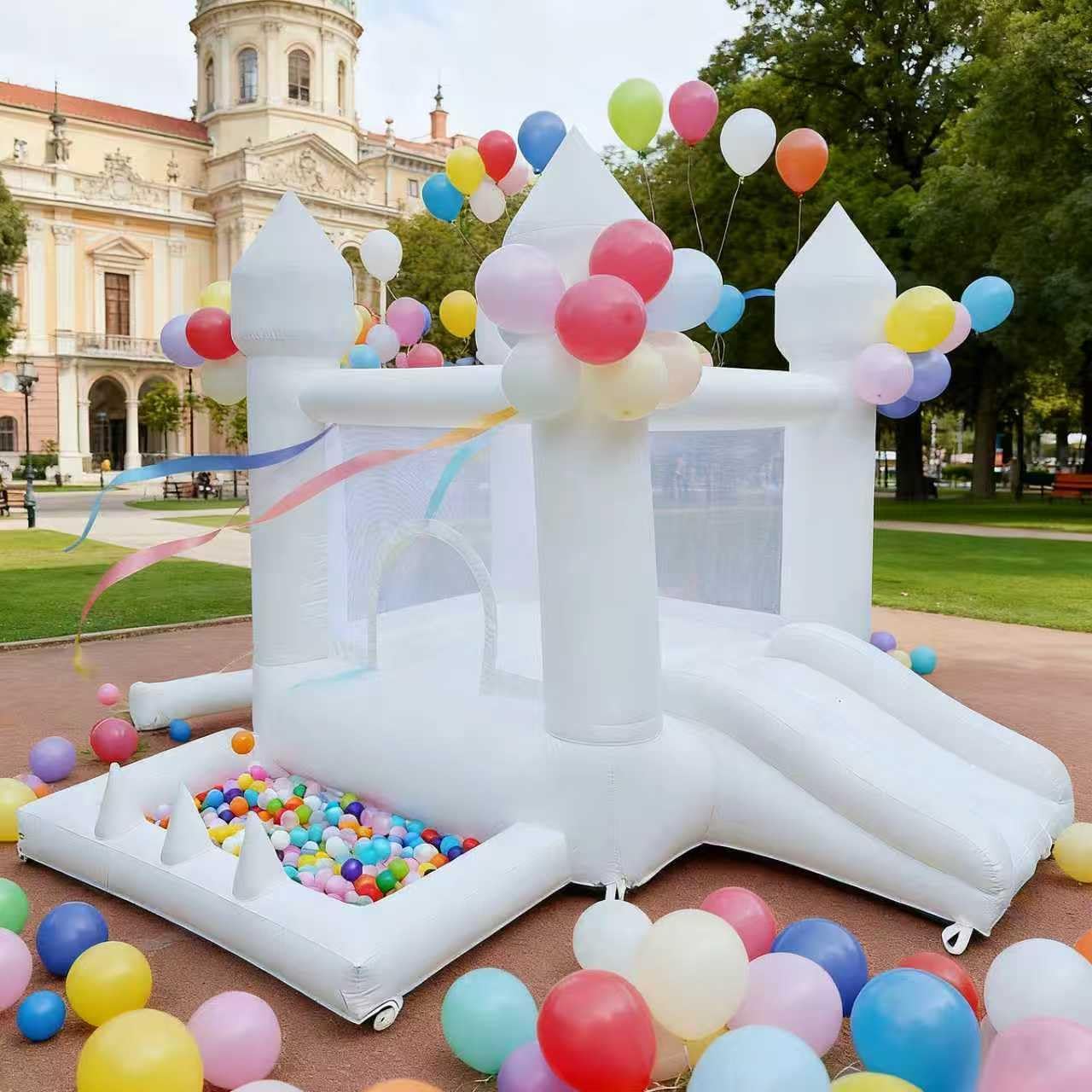 White Bounce House, Indoor and - огляд і ціна Kids Outdoor House
