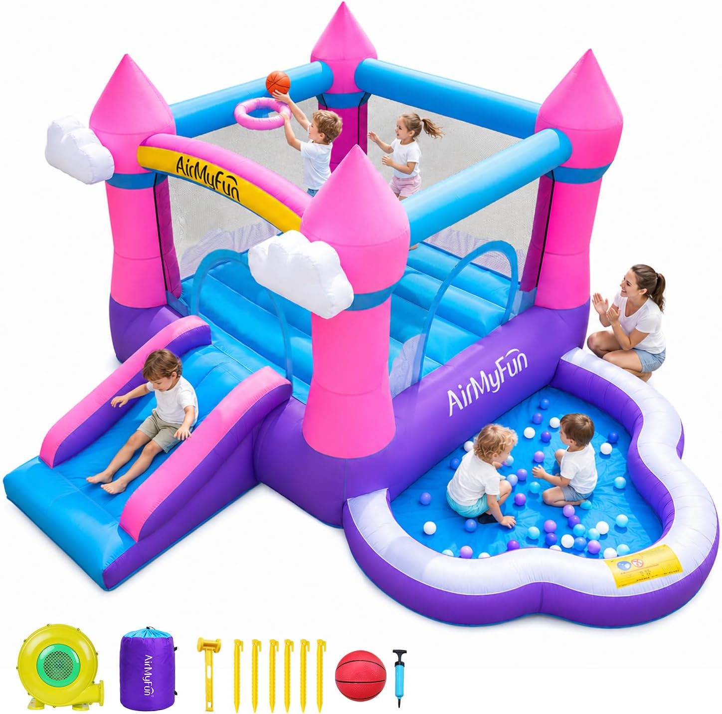 Pink Indoor/Outdoor Inflatable - огляд і ціна Kids Outdoor House