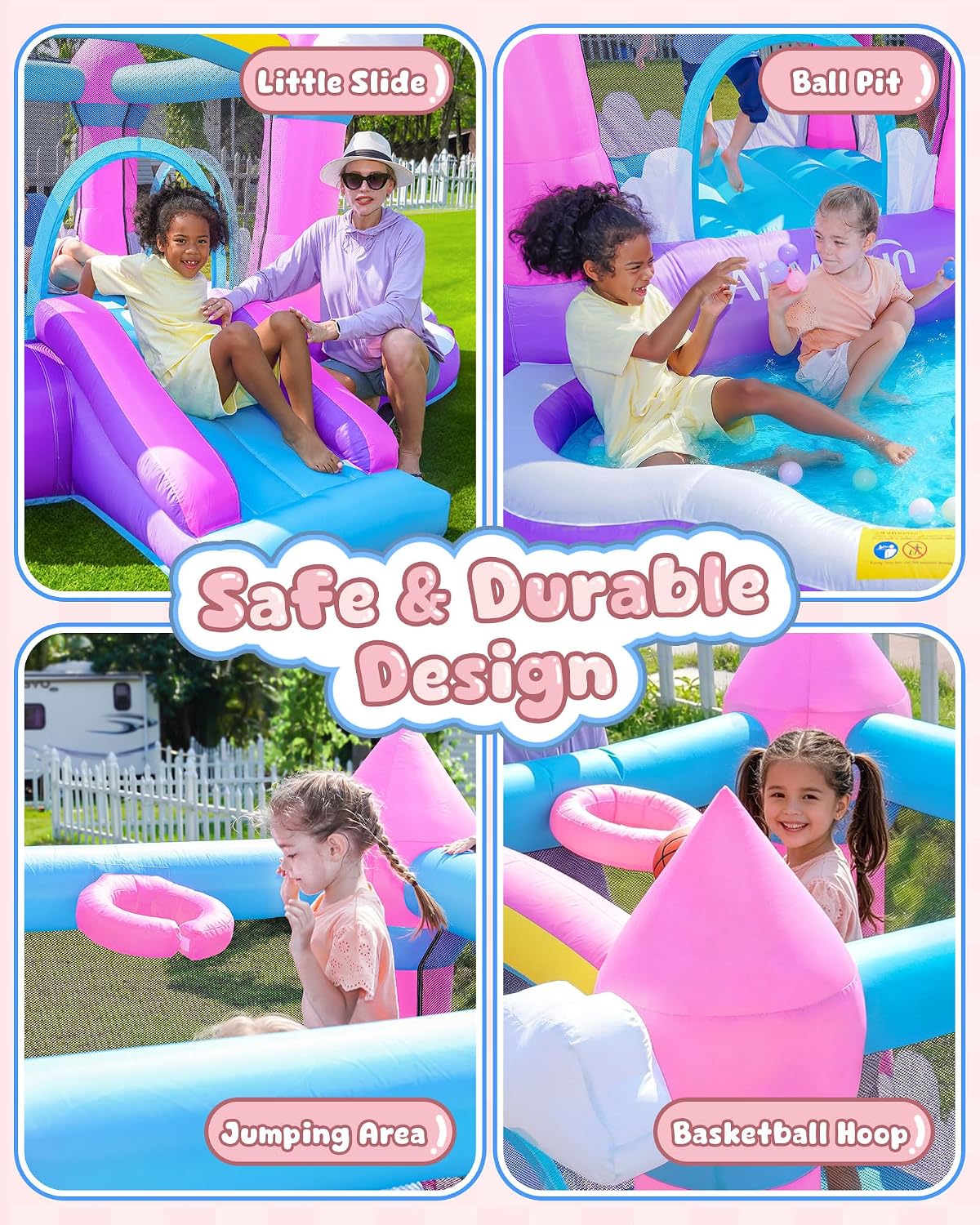 Pink Indoor/Outdoor Inflatable - огляд і ціна Kids Outdoor House
