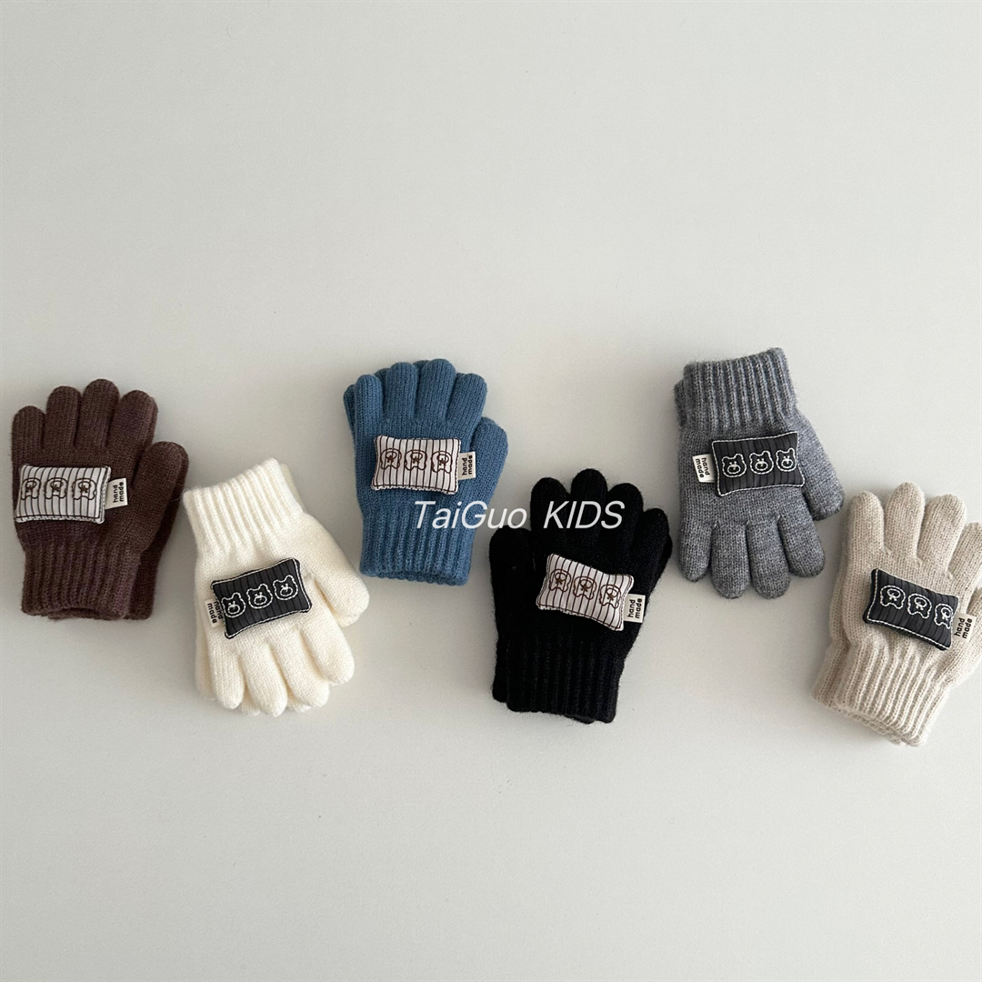 Warm Knitted Children's Gloves - огляд і ціна Kids Outdoor Gloves