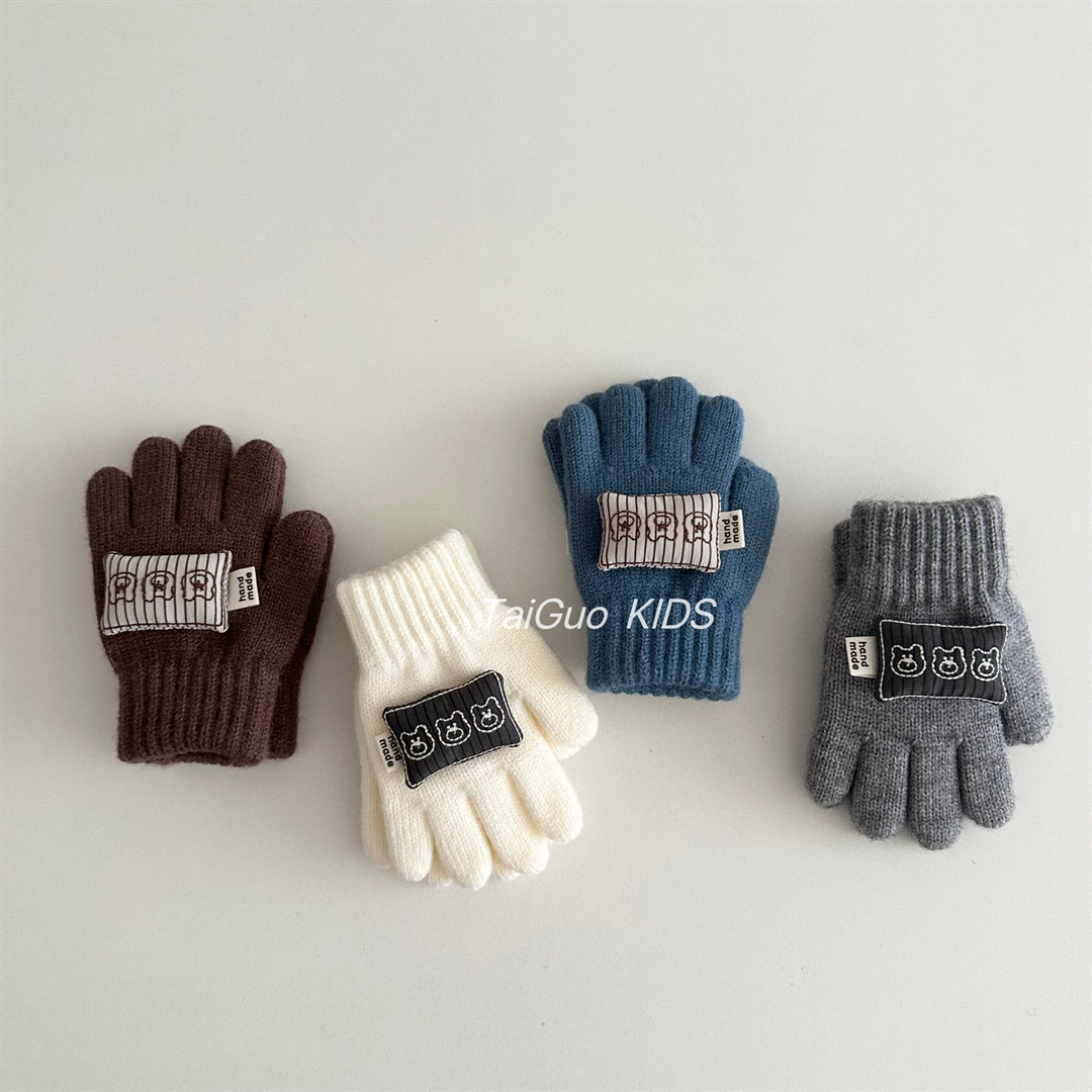 Warm Knitted Children's Gloves - огляд і ціна Kids Outdoor Gloves