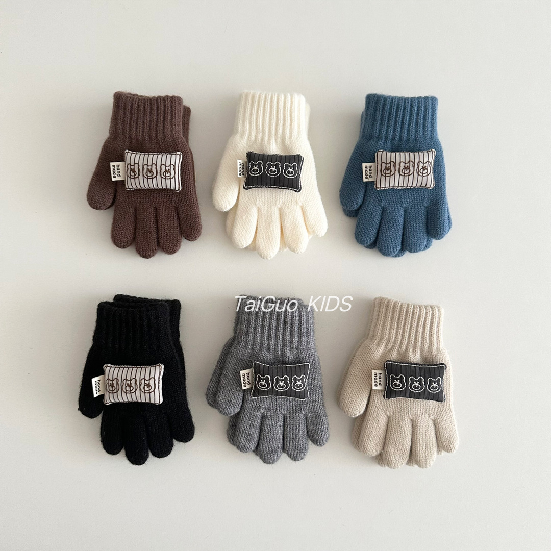Warm Knitted Children's Gloves - огляд і ціна Kids Outdoor Gloves