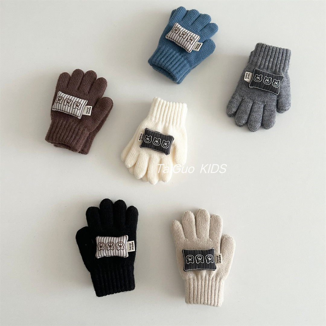Warm Knitted Children's Gloves - огляд і ціна Kids Outdoor Gloves