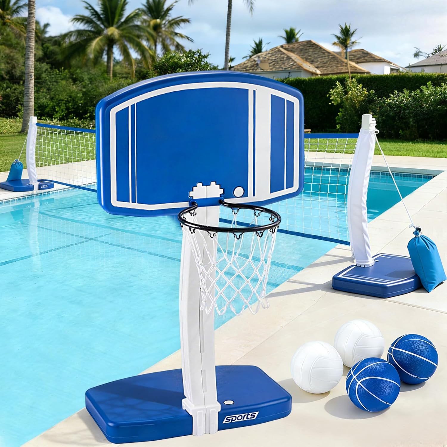 Above Ground Pool Basketball H - огляд і ціна Kids Outdoor Fun