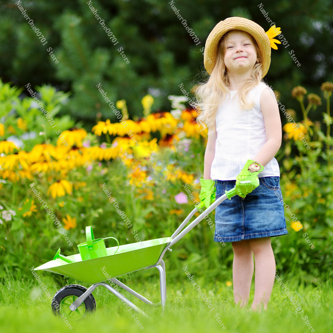 Kids Outdoor Wheelbarrow, Gree - огляд і ціна Kids Outdoor Garden