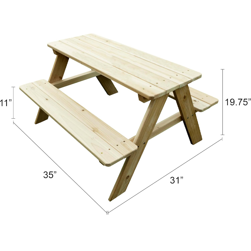 Outdoor Wooden Kids Picnic Tab - огляд і ціна Kids Outdoor Wooden Table