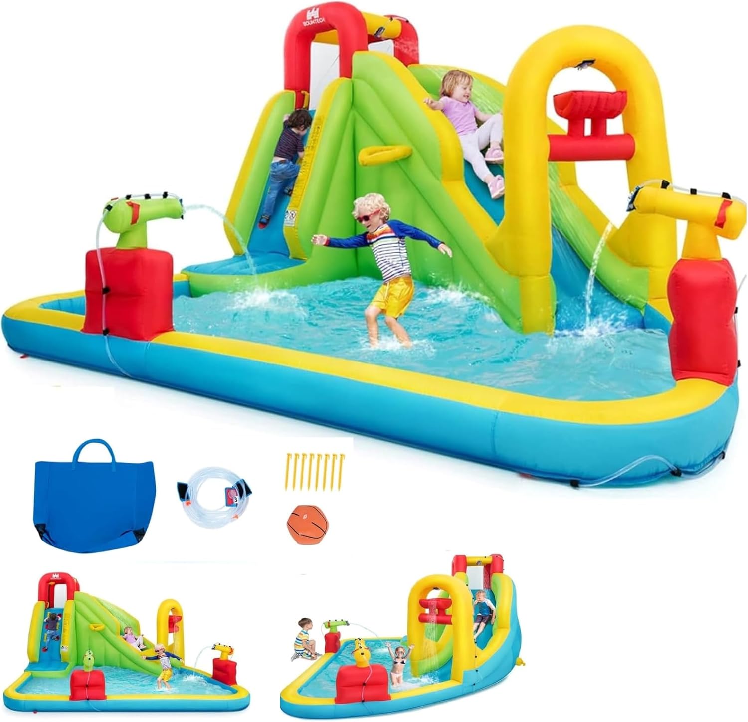 Mega Inflatable Water Park Bou - огляд і ціна Kids Outdoor Fun