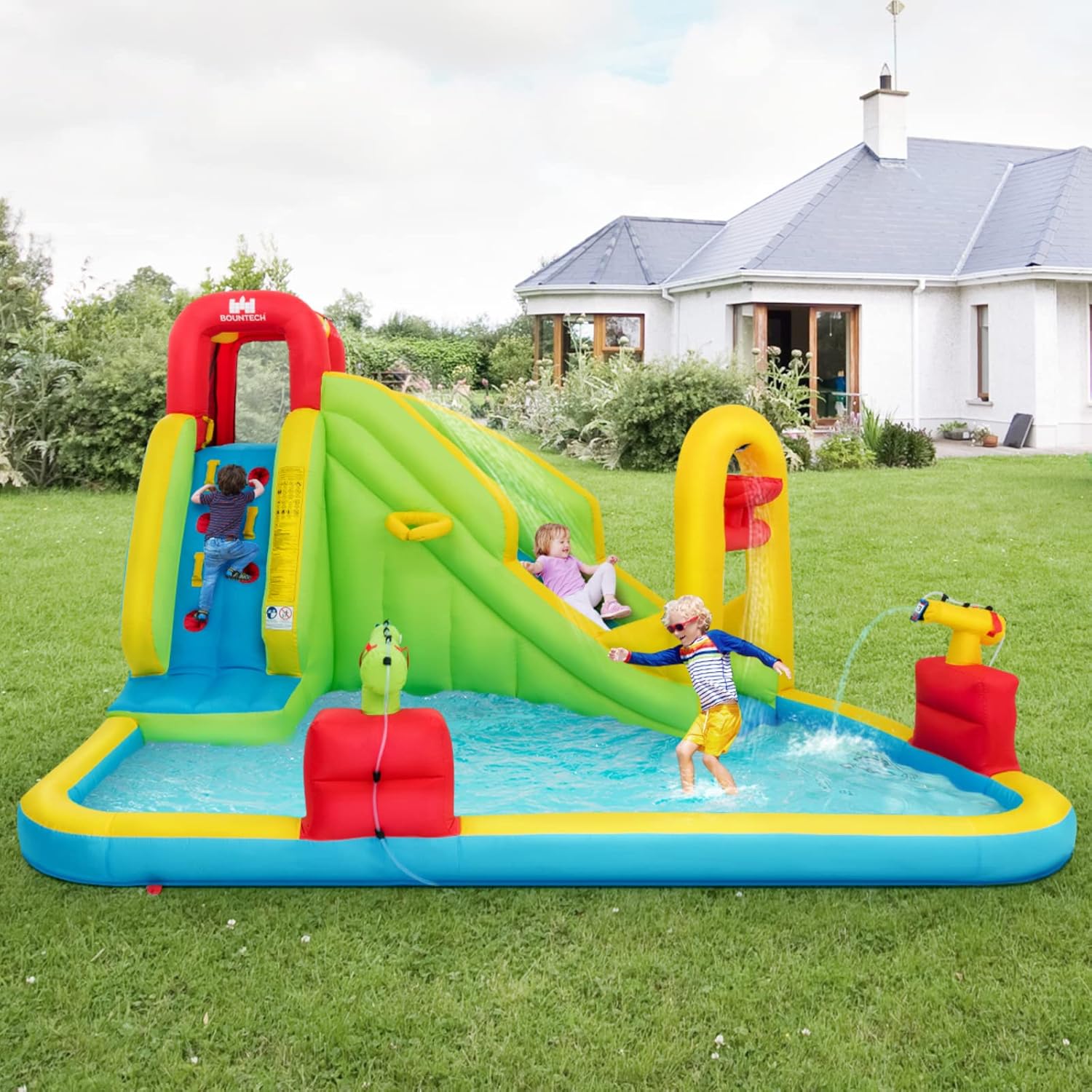 Mega Inflatable Water Park Bou - огляд і ціна Kids Outdoor Fun