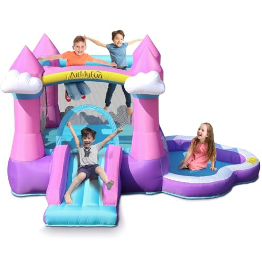 Pink inflatable bounce house f - огляд і ціна Kids Outdoor House