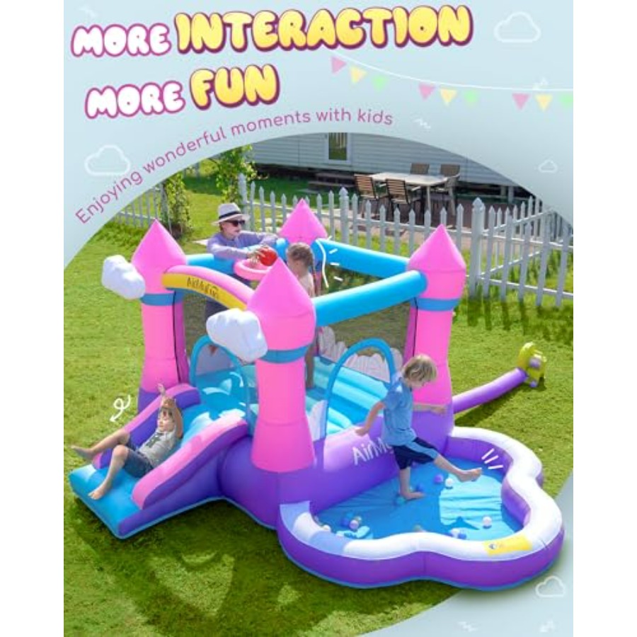 Pink inflatable bounce house f - огляд і ціна Kids Outdoor House