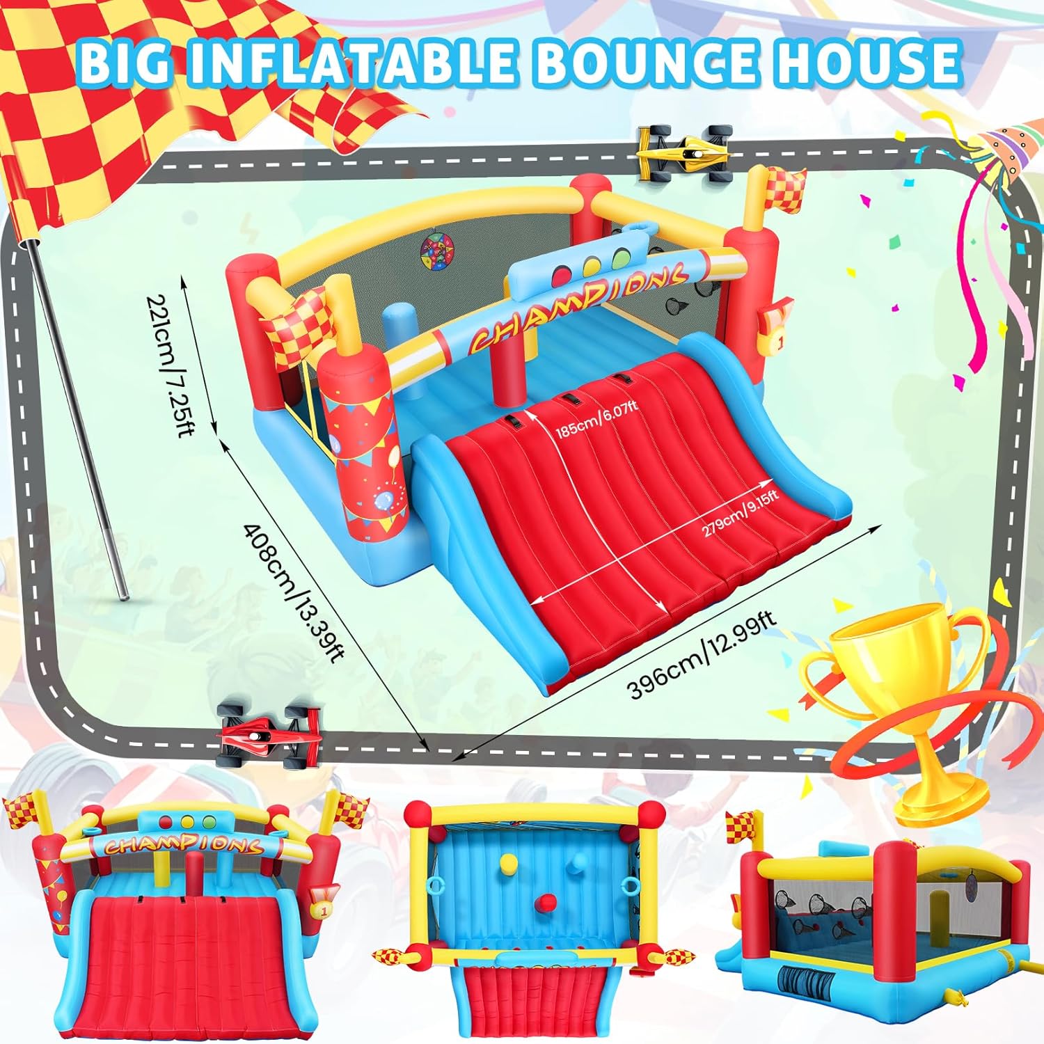 13FT Big Inflatable Bounce Hou - огляд і ціна Kids Outdoor House