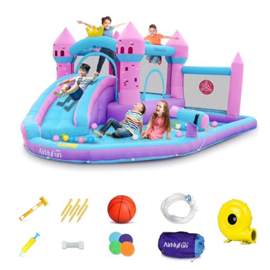 Backyard inflatable waterslide - огляд і ціна Kids Outdoor House
