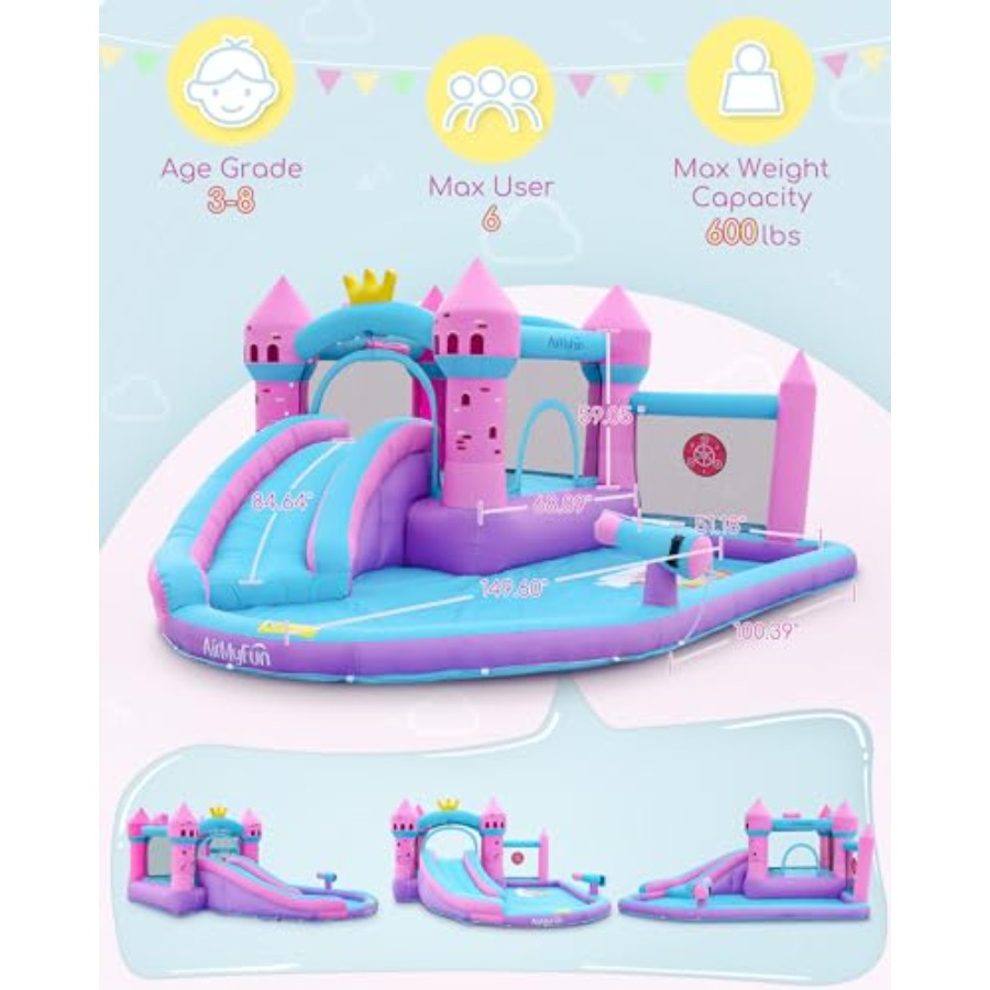 Backyard inflatable waterslide - огляд і ціна Kids Outdoor House