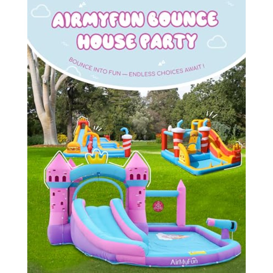 Backyard inflatable waterslide - огляд і ціна Kids Outdoor House