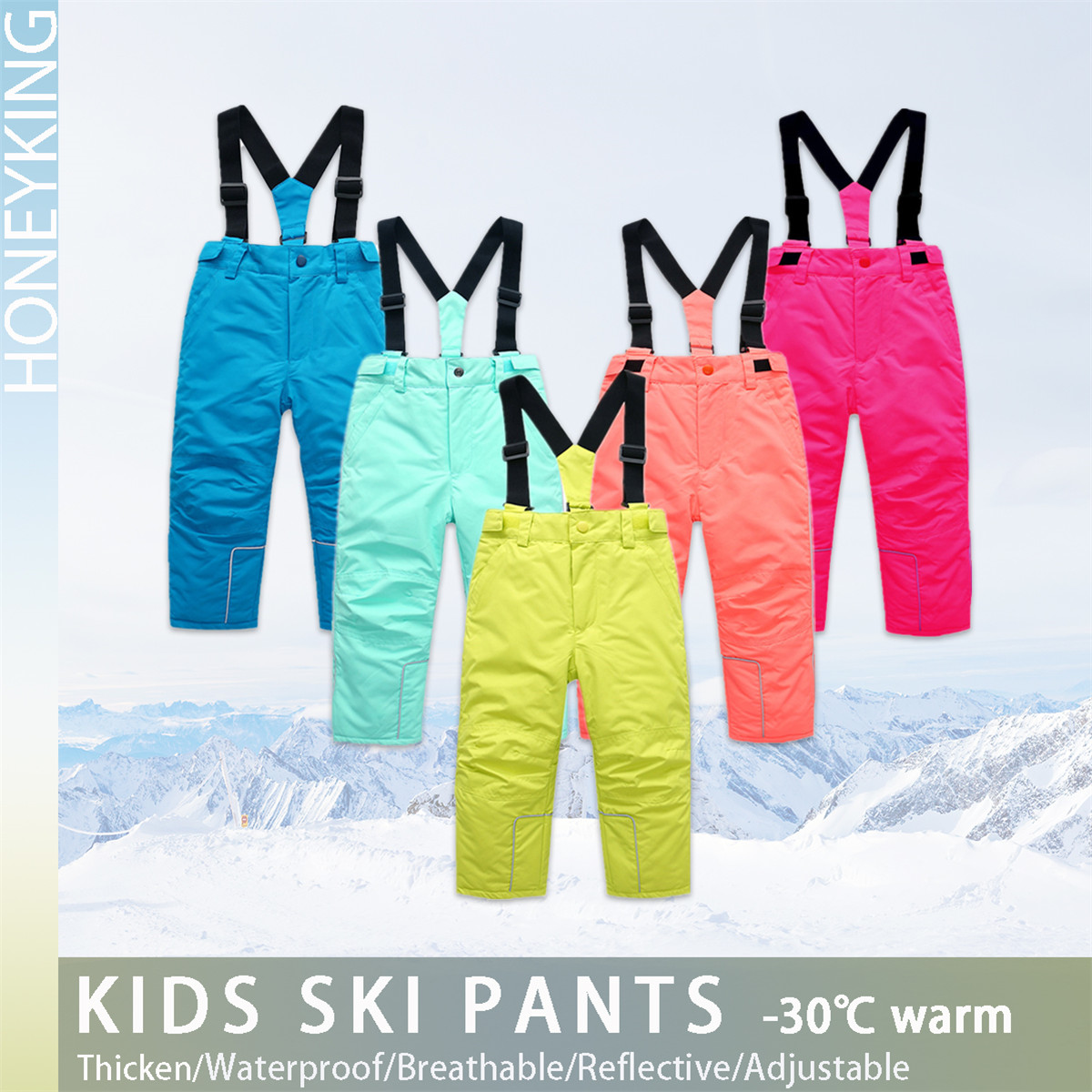 HONEYKING Kids Ski Pants Winte - огляд і ціна Kids Outdoor Jumpsuit